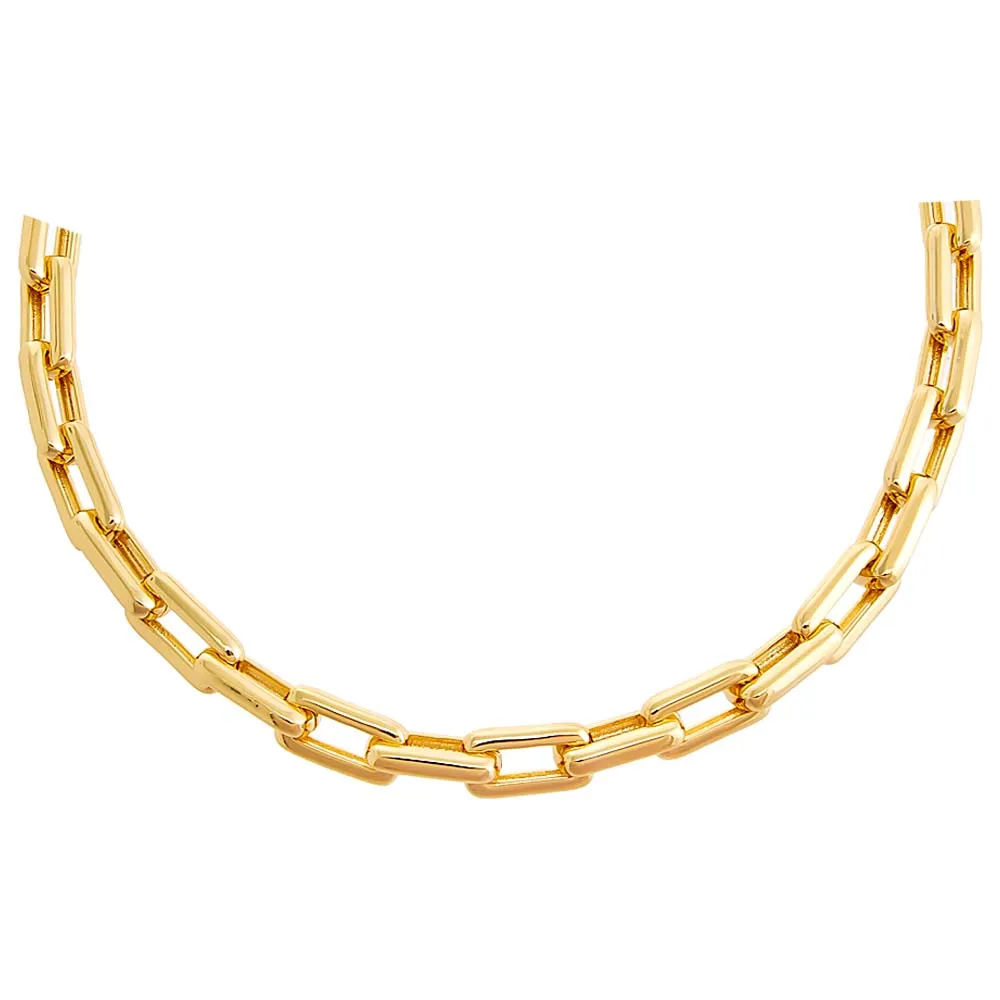 Solid Chunky Paperclip Necklace
