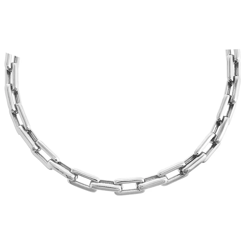 Solid Chunky Paperclip Necklace