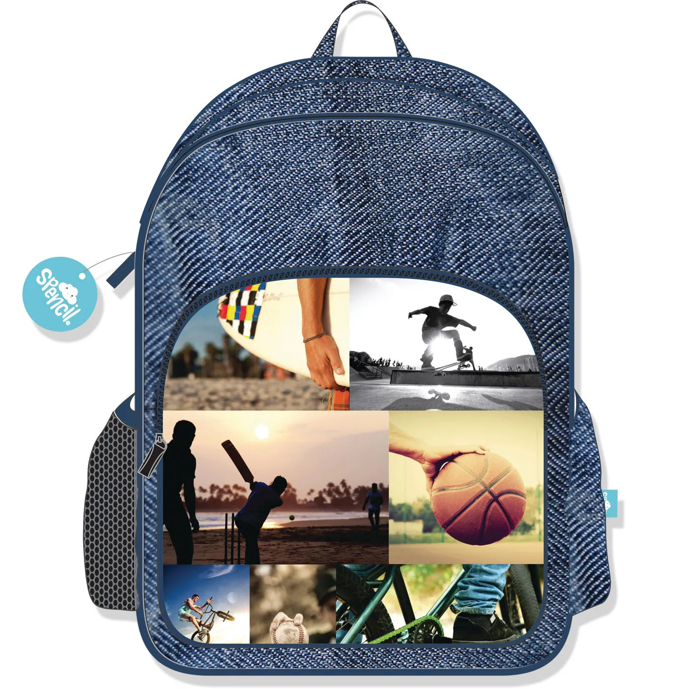 Spencil Backpack Sports Collage