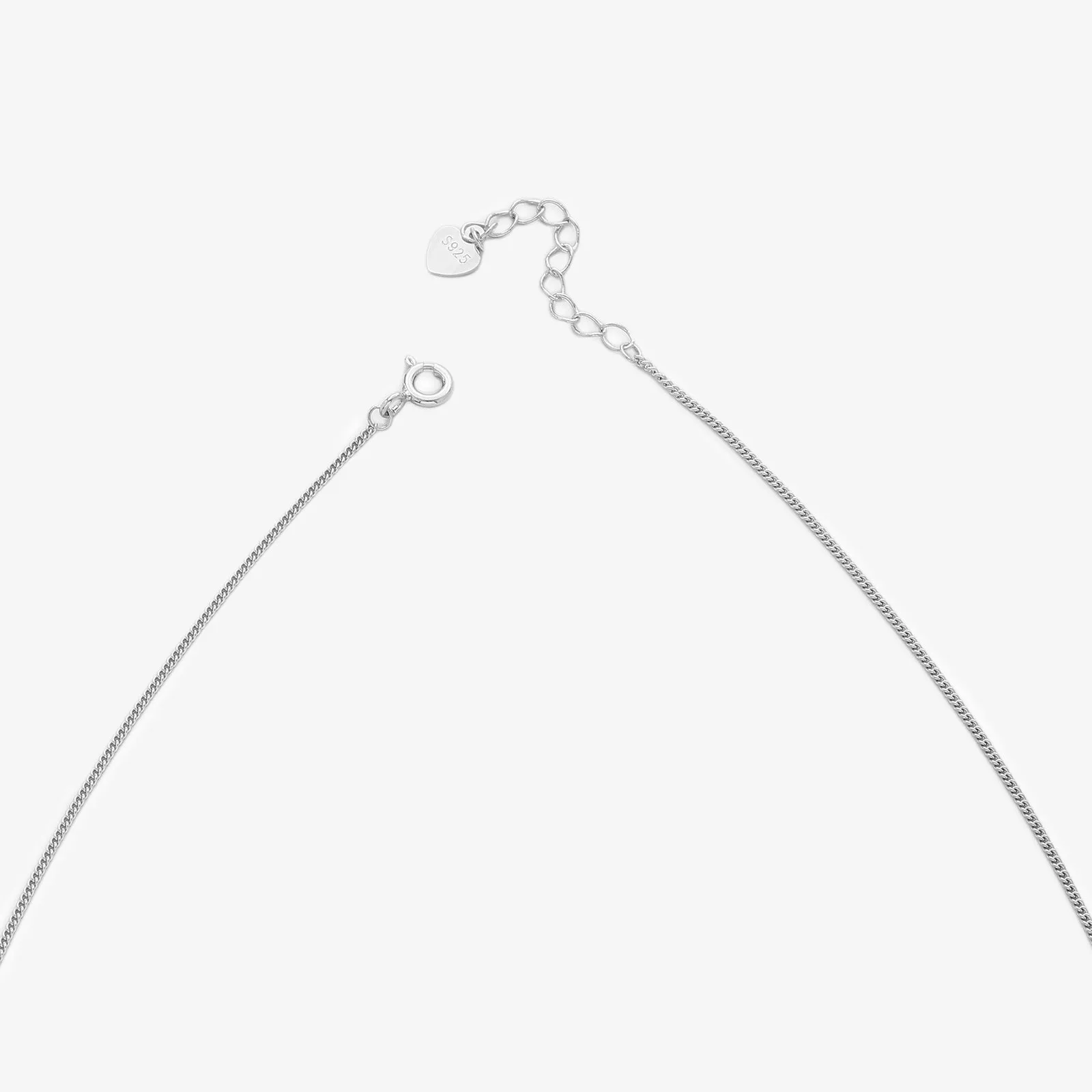 Sphere Charm Necklace For Women – 925 Sterling Silver Rhodium Plated