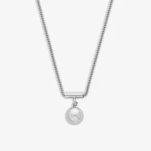 Sphere Charm Necklace For Women – 925 Sterling Silver Rhodium Plated