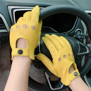 Sports Driving Gloves for Men Touchscreen Leather Driving Gloves Car Driving Gloves