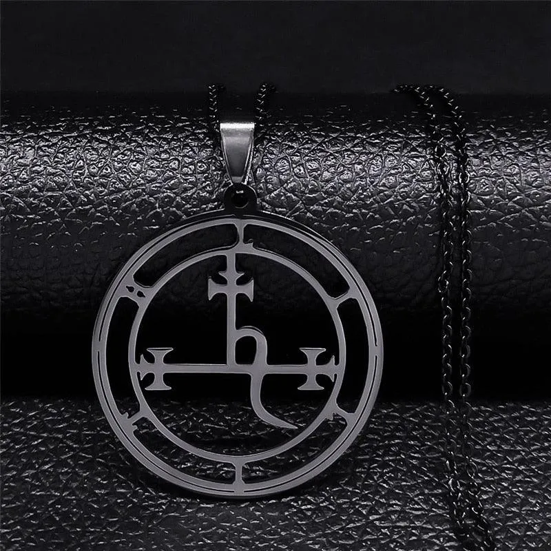 Stainless Steel Demon Seal Necklace