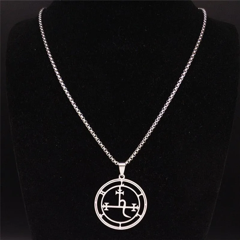 Stainless Steel Demon Seal Necklace