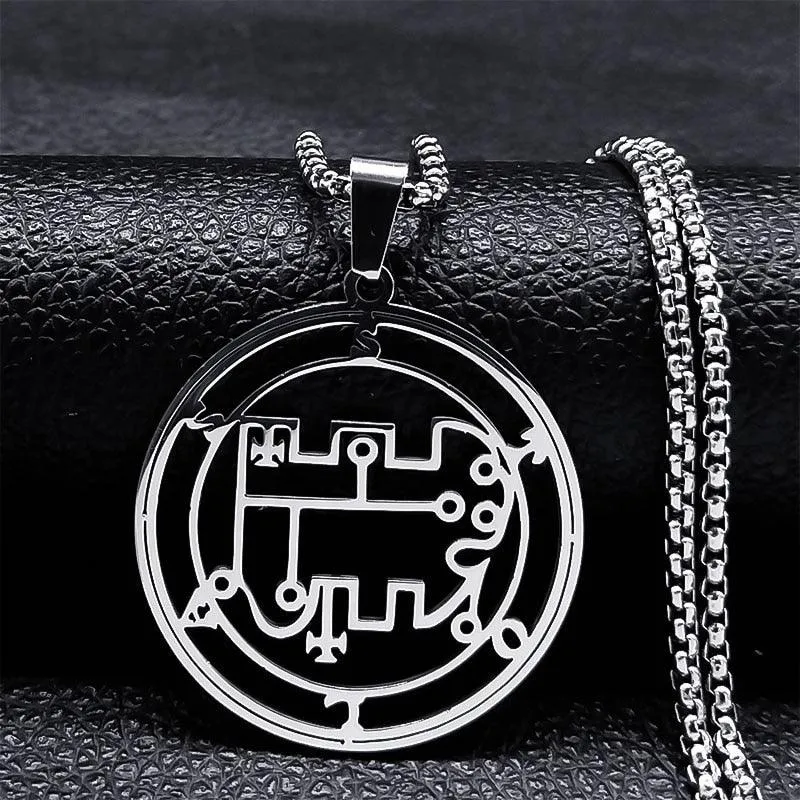 Stainless Steel Demon Seal Necklace