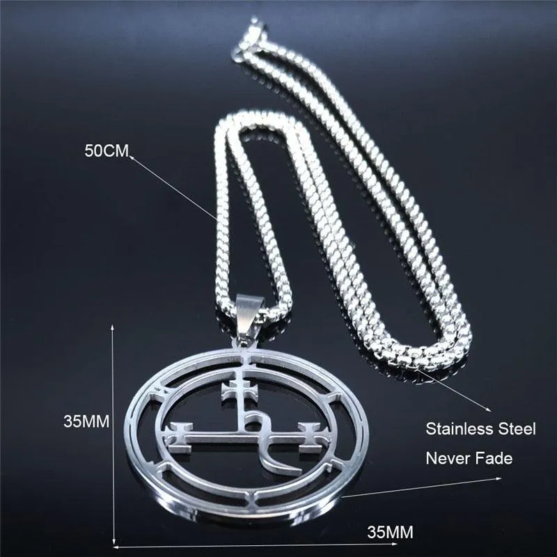 Stainless Steel Demon Seal Necklace