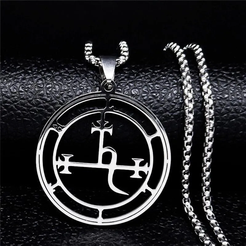 Stainless Steel Demon Seal Necklace