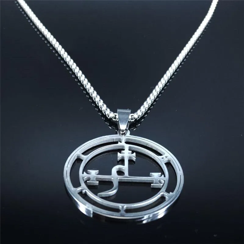 Stainless Steel Demon Seal Necklace