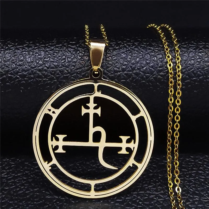 Stainless Steel Demon Seal Necklace