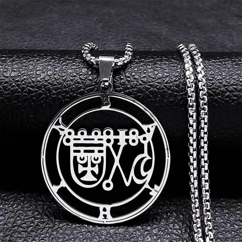 Stainless Steel Demon Seal Necklace