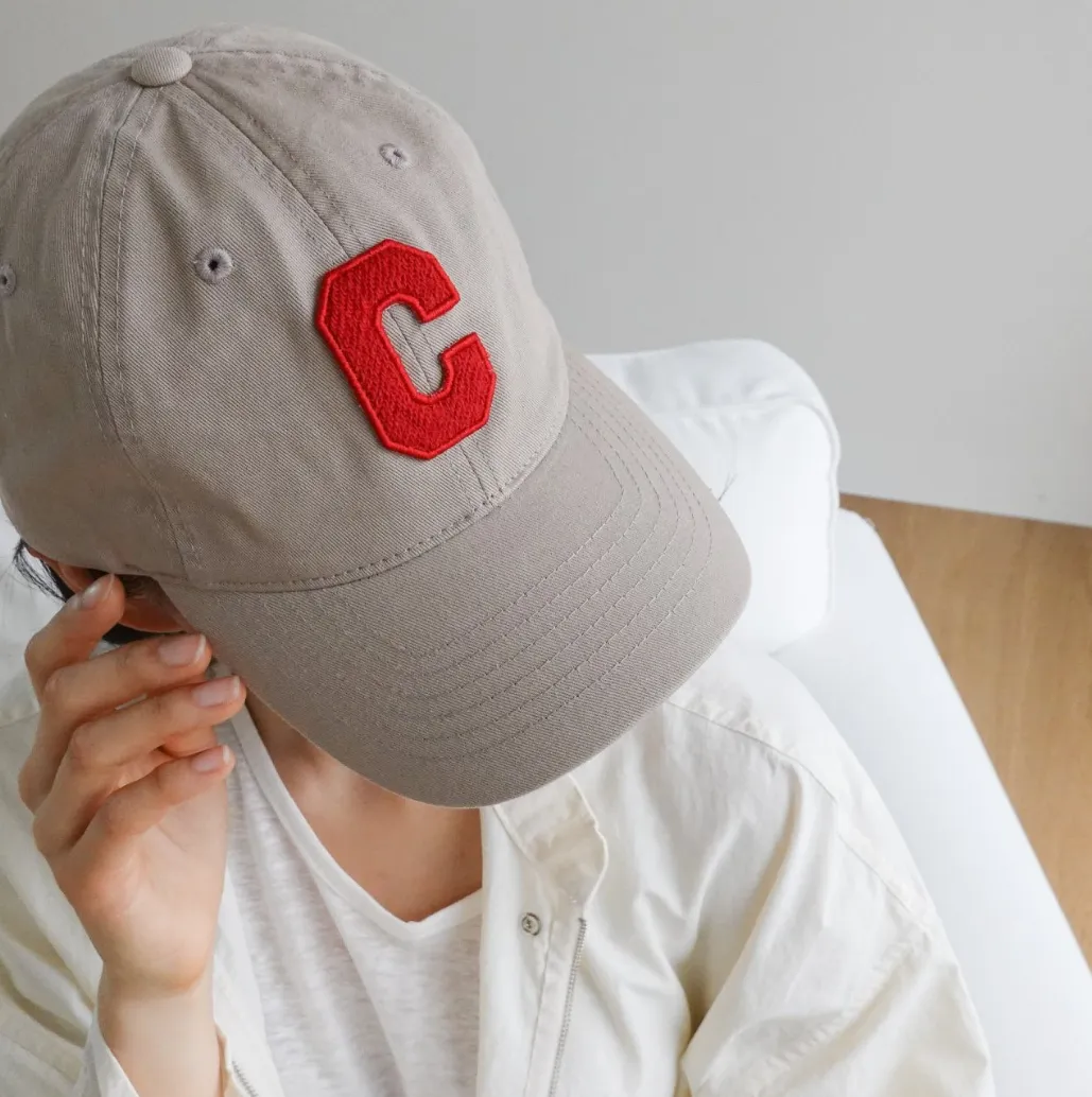 [Steady Seller] Cotton C LETTER BALL CAP
