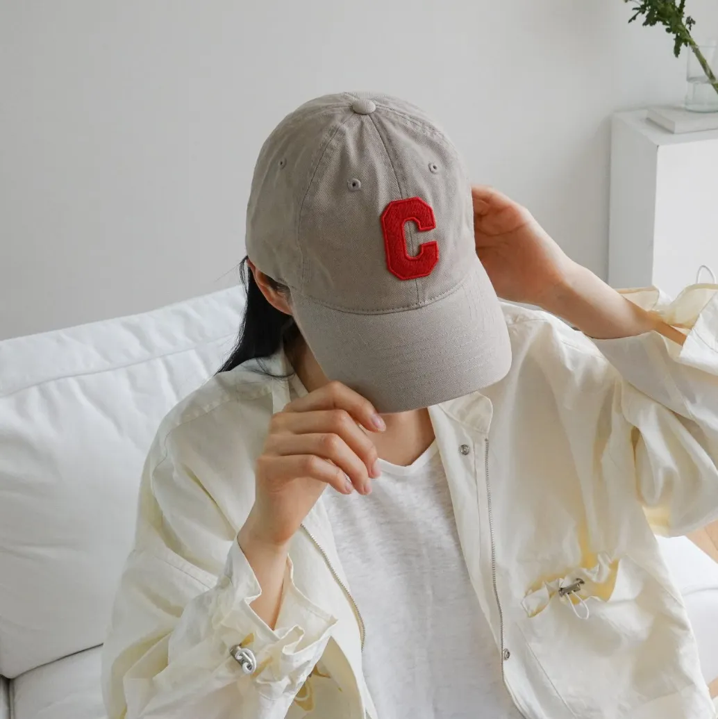 [Steady Seller] Cotton C LETTER BALL CAP