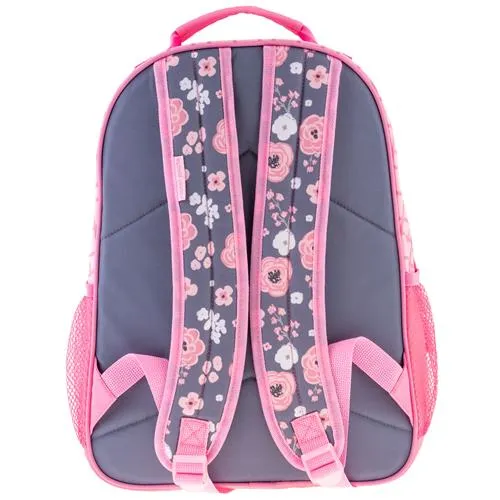 Stephen Joseph Charcoal Flower All Over Print Backpack