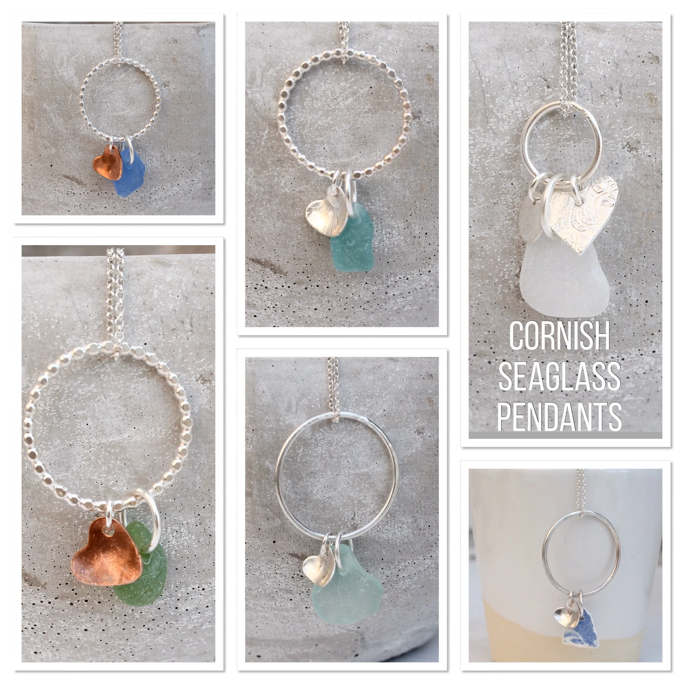 Sterling Silver 24” chain upgrade for Sea Glass/Ceramic Pendant