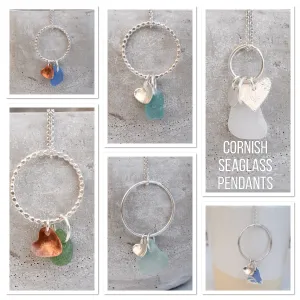 Sterling Silver 24” chain upgrade for Sea Glass/Ceramic Pendant