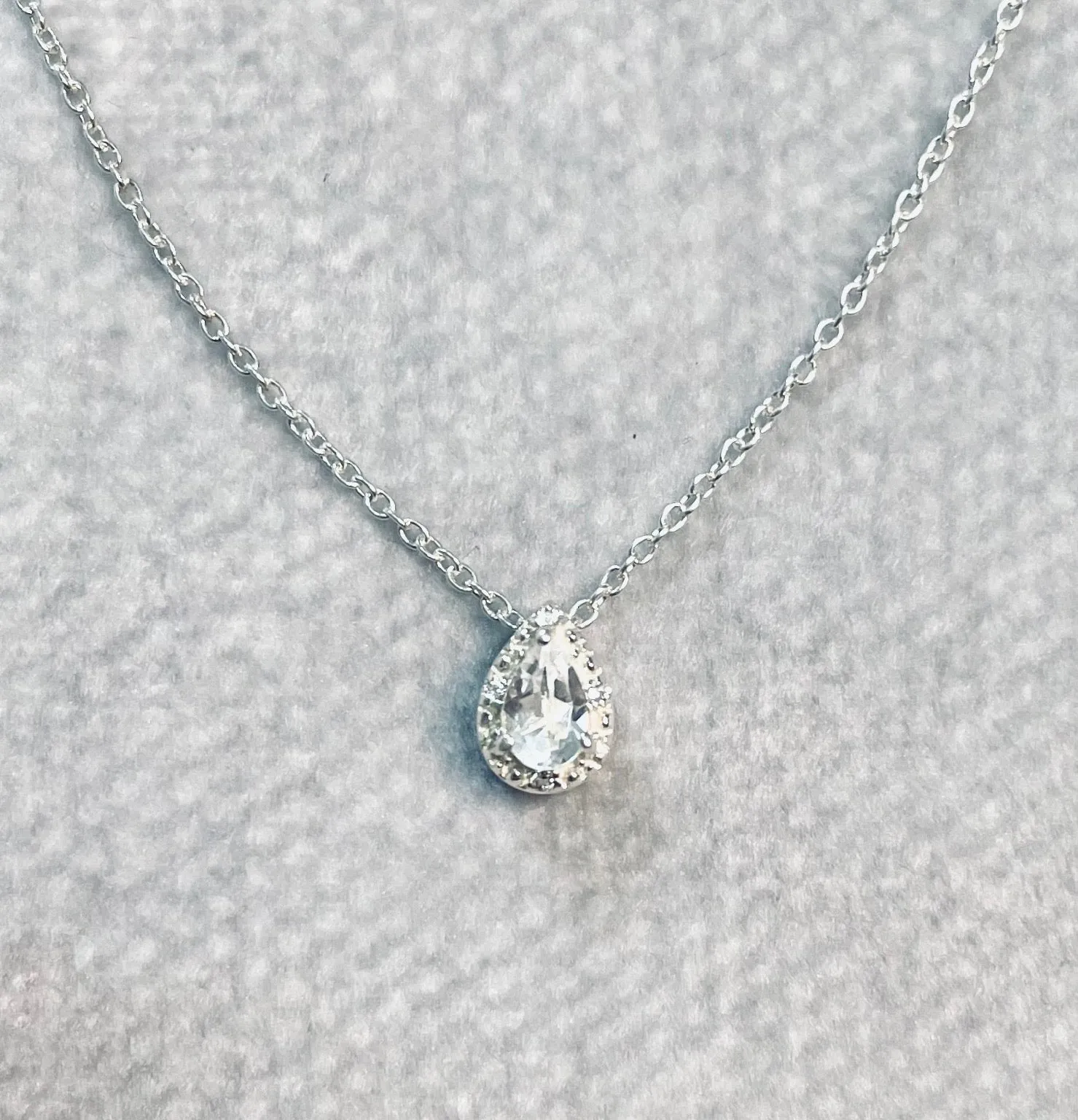 Sterling Silver Herkimer Diamond Necklace