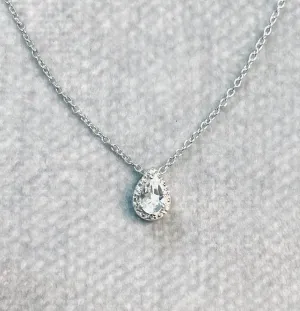 Sterling Silver Herkimer Diamond Necklace