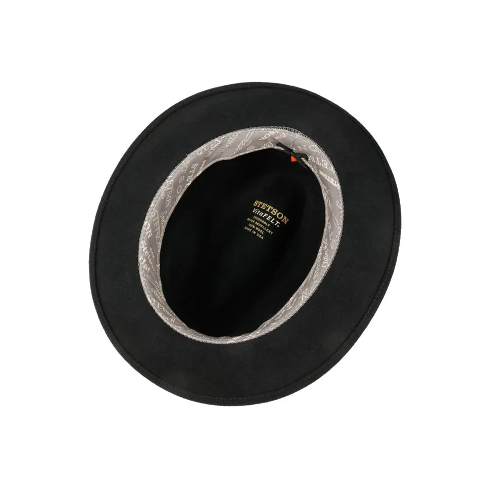 Stetson - Calhan Vitafelt Hat - Fedora - Black