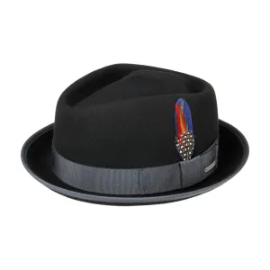 Stetson - Hulett Diamond Wool Hat - Fedora - Black