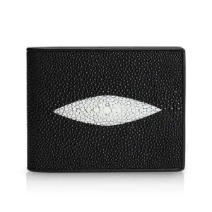 Stingray Leather Wallet Geometric