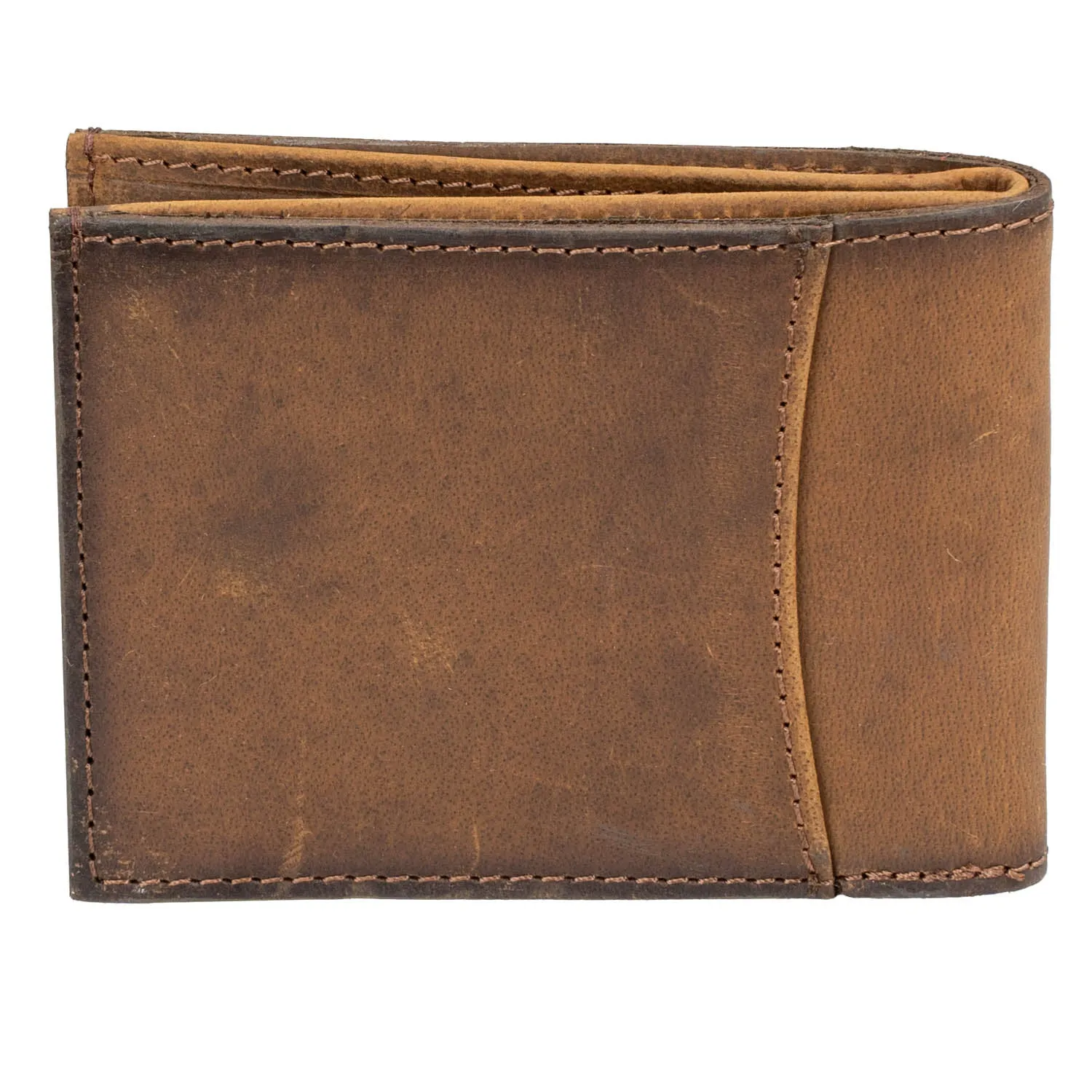 STS Ranchwear Mens Foreman Bifold II Veg-Tan Leather Bifold Wallet