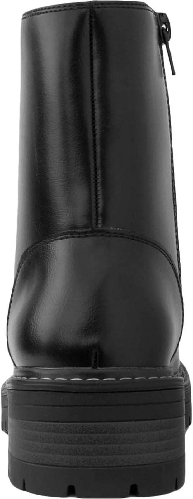 Sugar Womens Kaedy Faux Leather Combat & Lace-up Boots SGR-KAEDY Black 8M