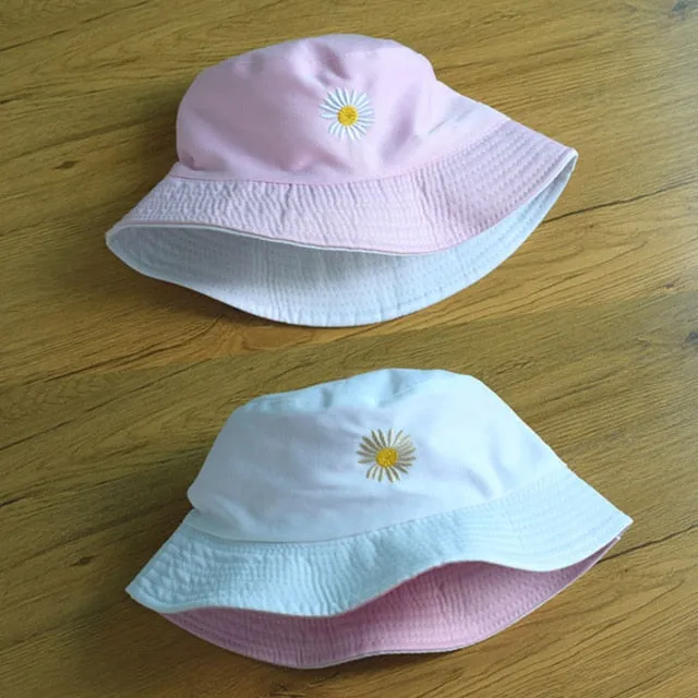 Summer  Bucket Hat for men women Fashion cotton reversible Bob Femme Caps Panama sad boys fold Sun  beach fisherman hat