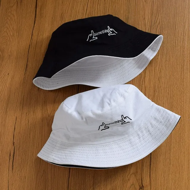 Summer  Bucket Hat for men women Fashion cotton reversible Bob Femme Caps Panama sad boys fold Sun  beach fisherman hat