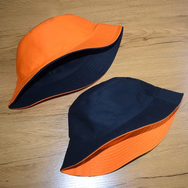 Summer  Bucket Hat for men women Fashion cotton reversible Bob Femme Caps Panama sad boys fold Sun  beach fisherman hat