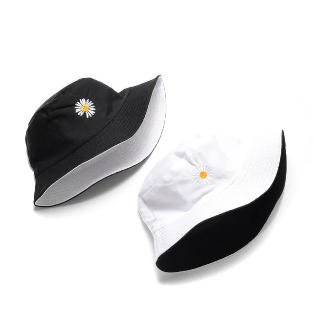 Summer  Bucket Hat for men women Fashion cotton reversible Bob Femme Caps Panama sad boys fold Sun  beach fisherman hat
