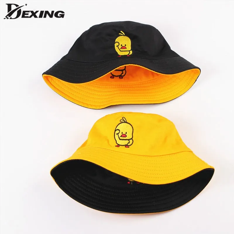 Summer  Bucket Hat for men women Fashion cotton reversible Bob Femme Caps Panama sad boys fold Sun  beach fisherman hat
