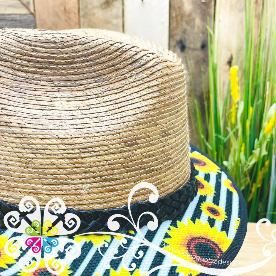 Sunflowers - Fedora Palm Hat