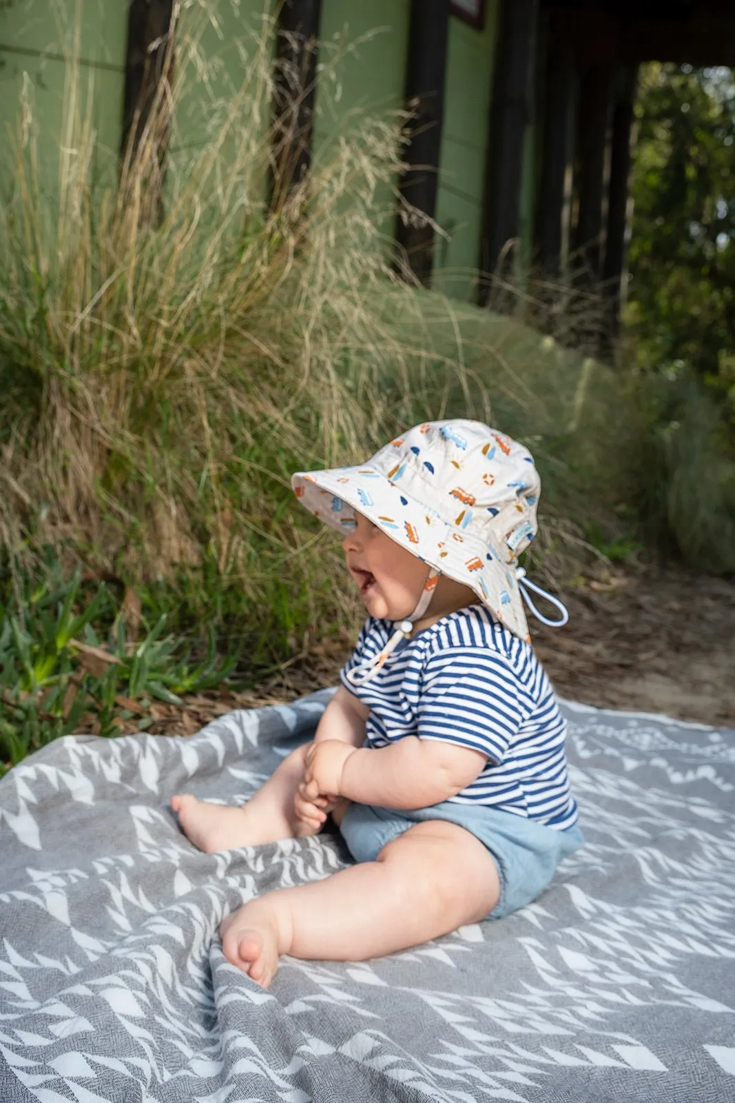 Sunrise Surfer Wide Brim Infant Sunhat