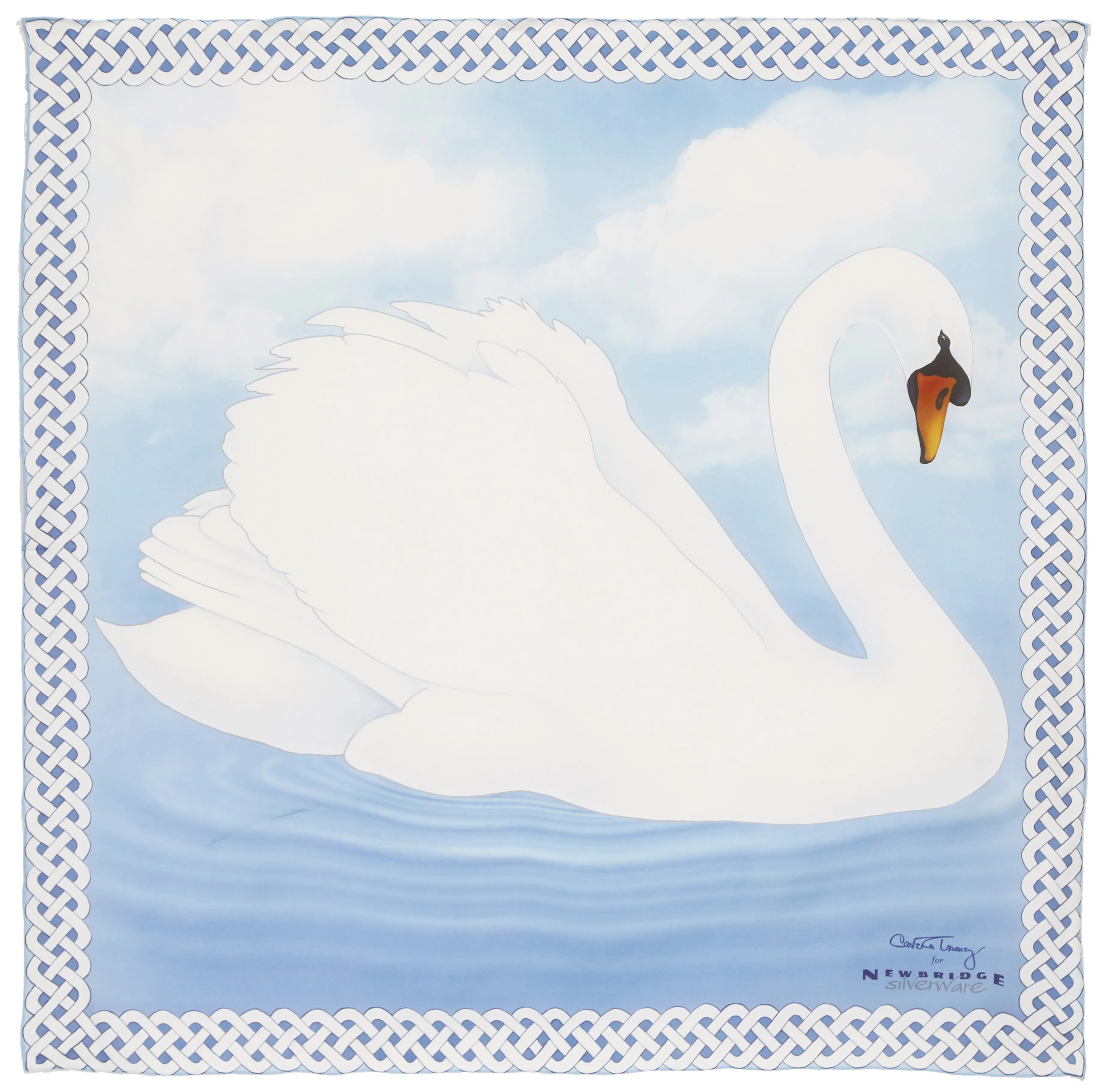 Swan Silk Scarf