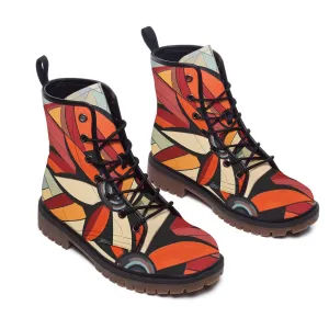 Tangerine Jazz Combat Boots