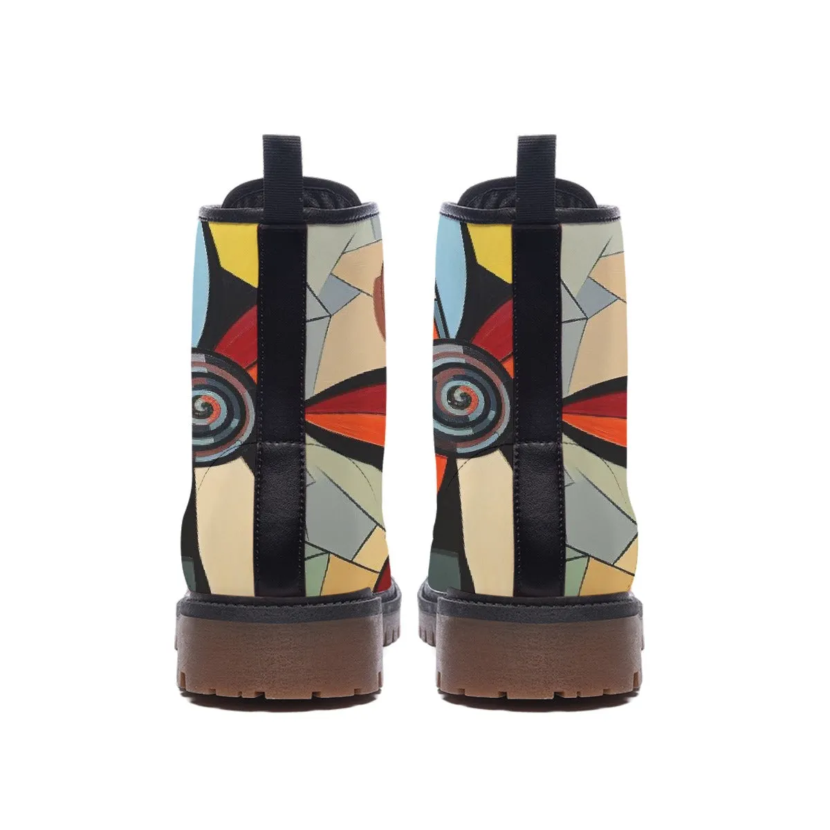 Tangerine Jazz Combat Boots