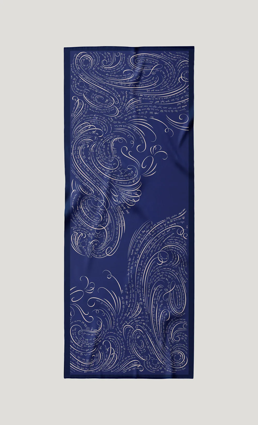 The dUCkade dUCk Satin Silk Shawl in Sapphire