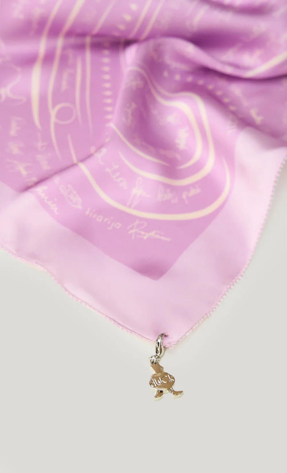 The dUCkade dUCk Satin Silk Shawl in Violet Jade