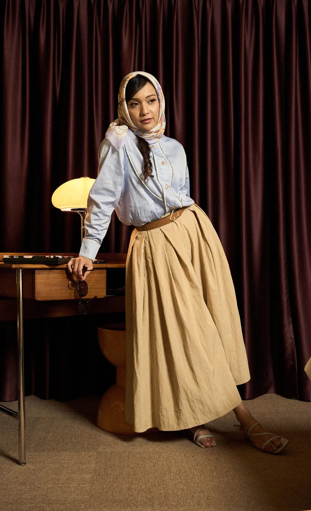 The Friendship dUCk Voile Shawl in Cherish