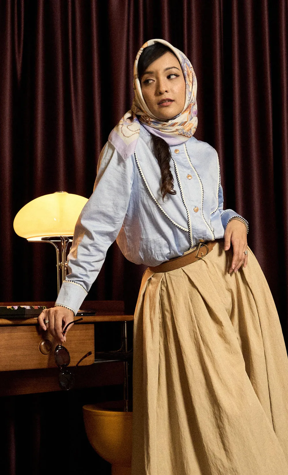 The Friendship dUCk Voile Shawl in Cherish