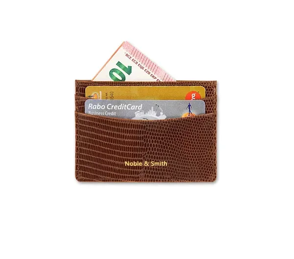 The Lizard Slim Leather Card Holder