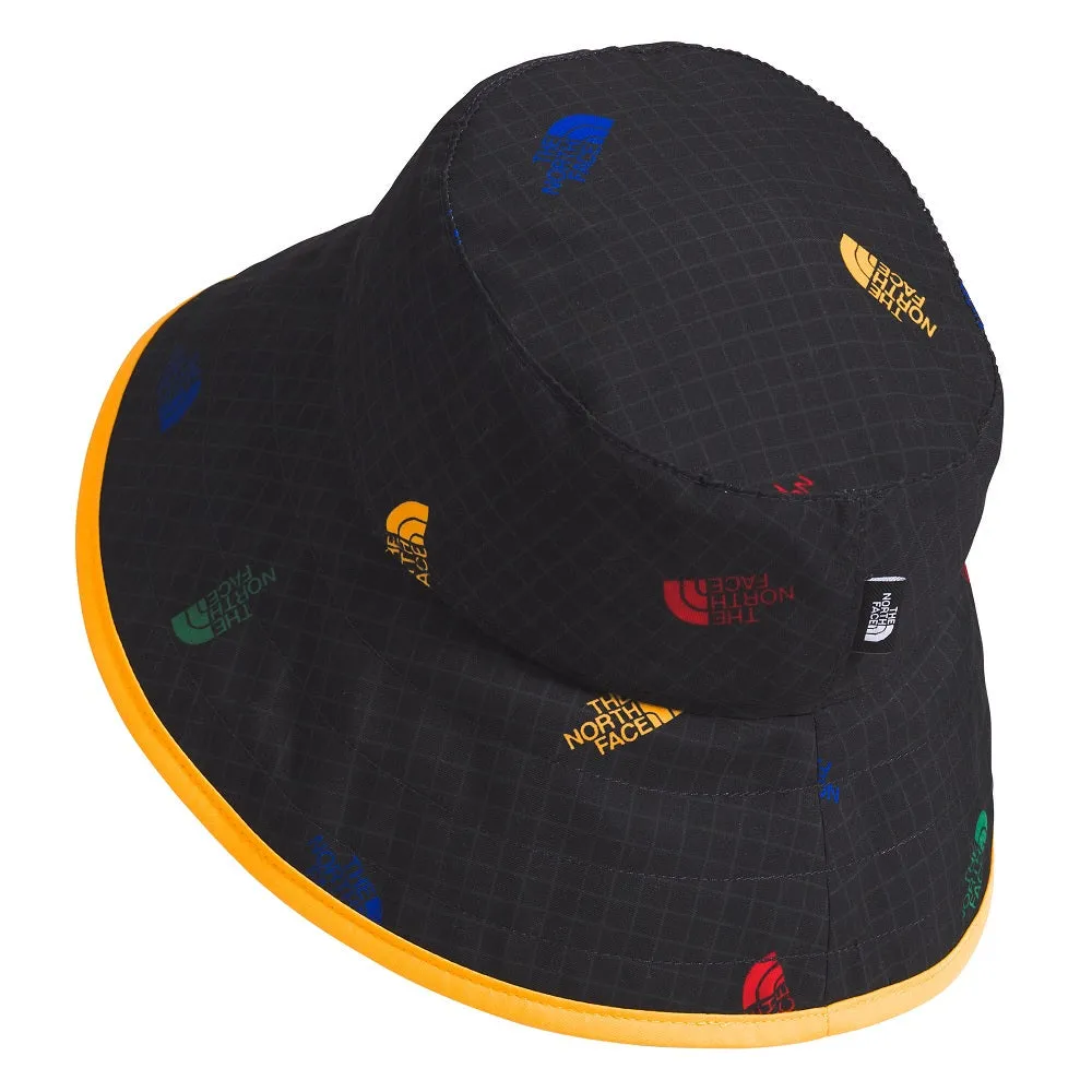 The North Face Baby Class V Brimmer (TNF Black Tossed Logo Grid/TNF Yellow)