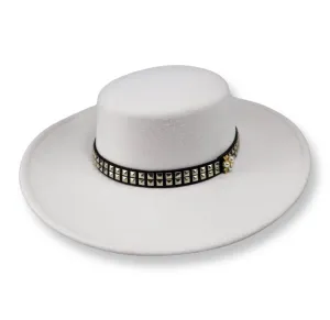 The Rockstar Fedora White