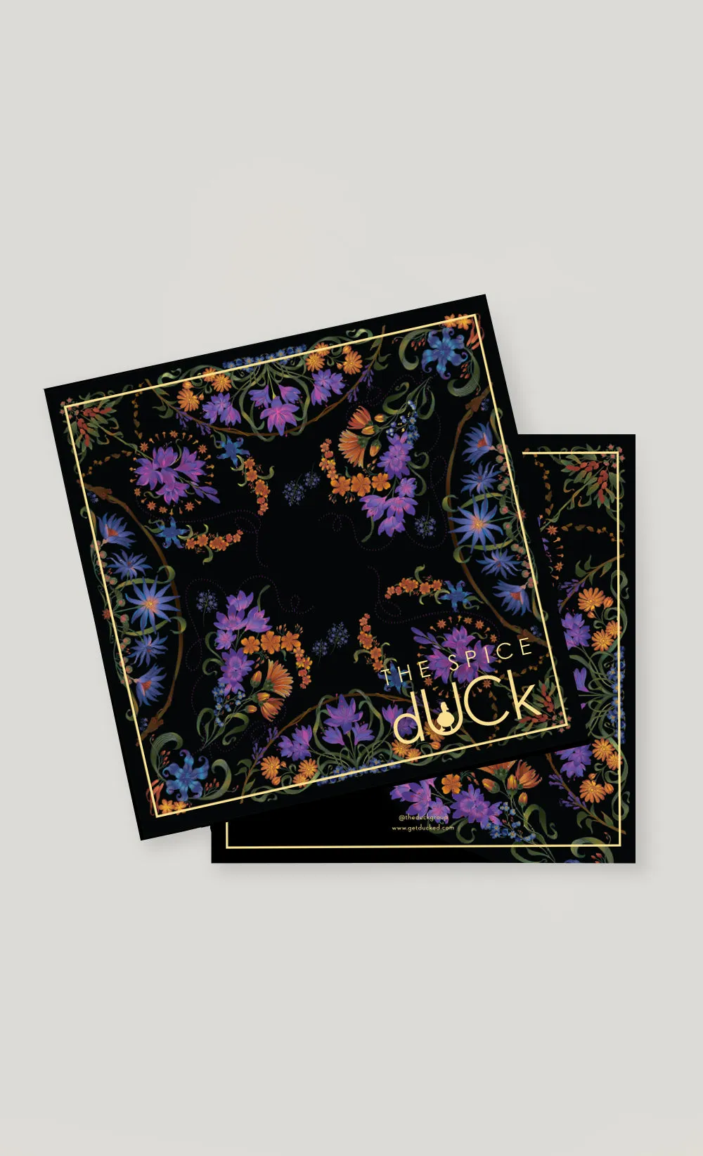 The Spice dUCk Voile Square Scarf in Saffron