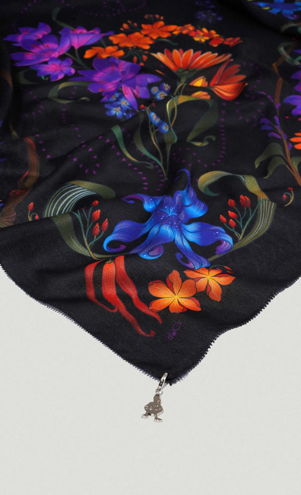 The Spice dUCk Voile Square Scarf in Saffron