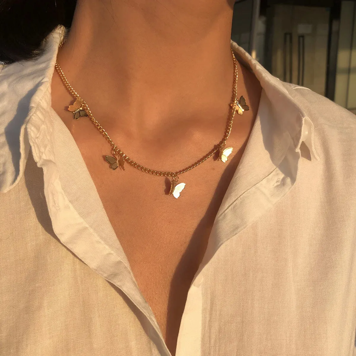 Three-Layer Silver Necklace