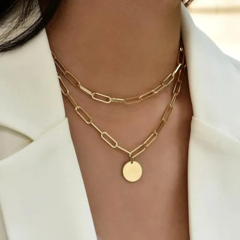 Three-Layer Silver Necklace