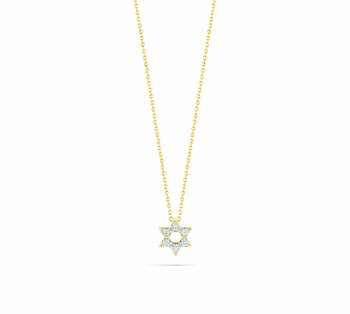 Tiny Treasure Star of David Necklace in Yellow Gold