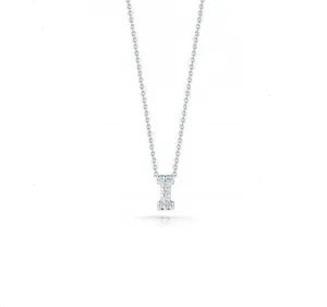 Tiny Treasures Diamond Love Letter "I" in White Gold