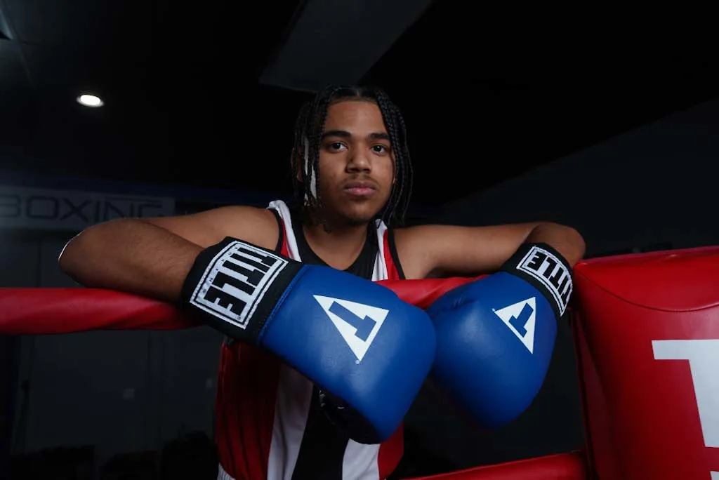 TITLE Boxing USA Boxing Competition Boxing Gloves - Elastic